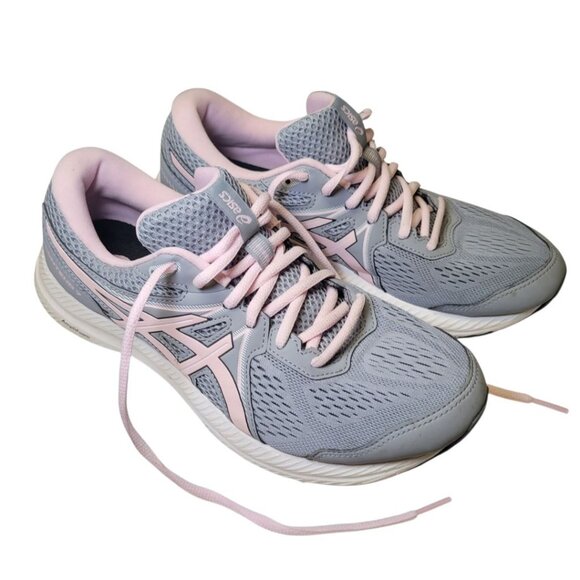Asics Shoes Every Day Comfort Pink Gray AmpliFoam Gel-Contend 7 Womens US Size 9 - Picture 1 of 10